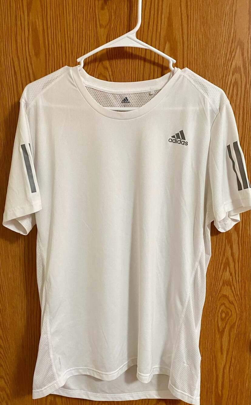 Adidas Own The Run T-Shirt White Athletic Running Top
